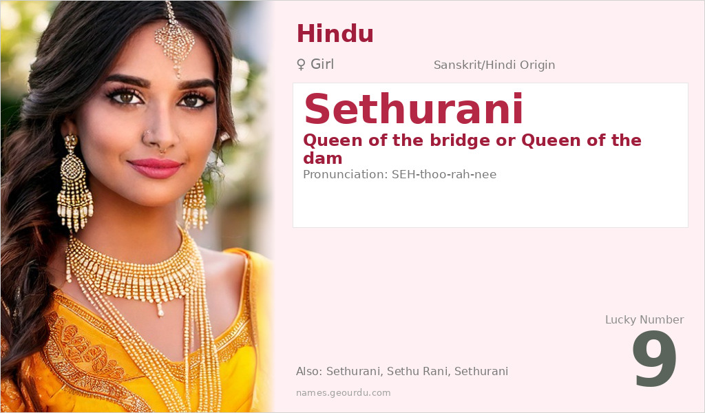 Sethurani Name Meaning and Details