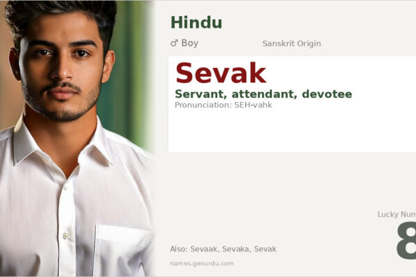 Sevak Name Meaning — Origin, Gender & Details (2025)