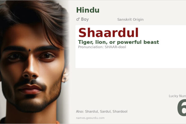 Shaardul Name Meaning — Sanskrit Origin, Boy Name & Details (2025)