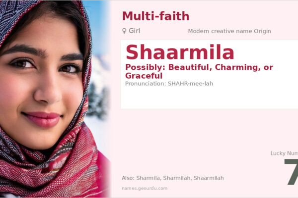 Shaarmila Name Meaning — Origin, Gender & Details (2025)