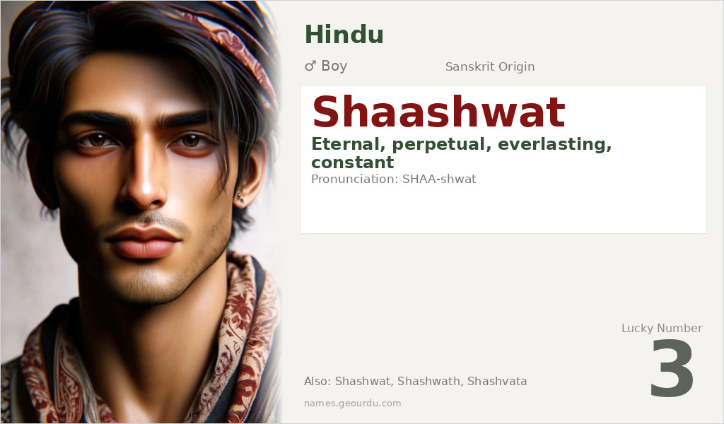 Shaashwat Name Meaning and Details