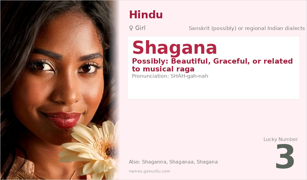 Shagana Name Meaning and Details