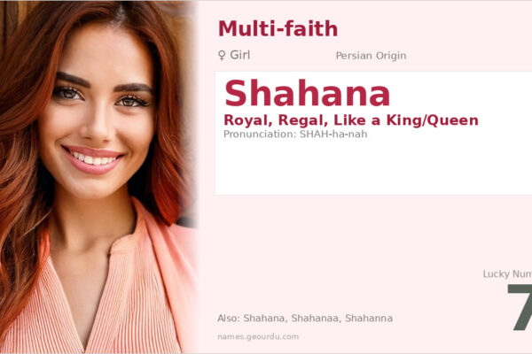 Shahana Name Meaning — Persian Origin, Girl Name & Details (2025)