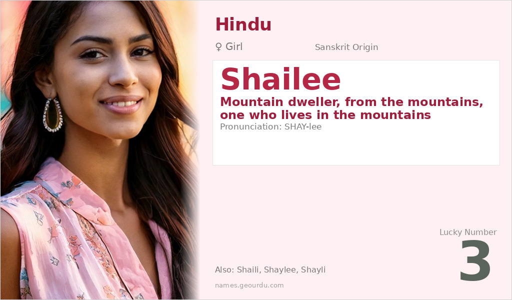 Shailee Name Meaning and Details