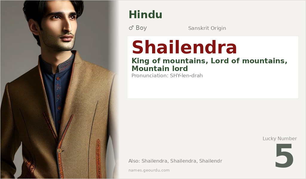 Shailendra Name Meaning and Details