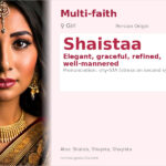 Shaistaa Name Meaning and Details