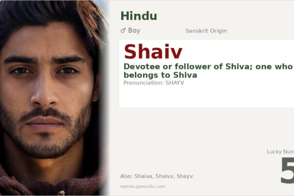 Shaiv Meaning — Origin, Gender & Details (2025)