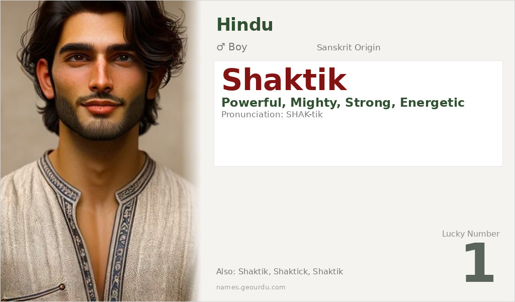 Shaktik Name Meaning and Details