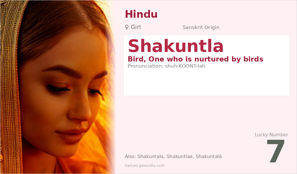 Shakuntla Name Meaning and Details