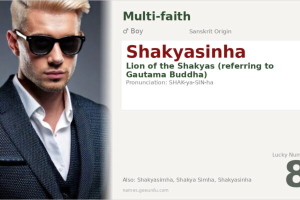 Shakyasinha Meaning — Origin, Gender & Details (2025)