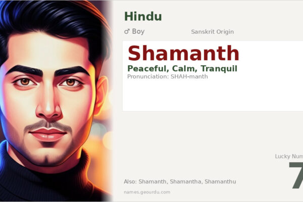Shamanth Name Meaning — Sanskrit Origin, Boy Name & Details (2025)