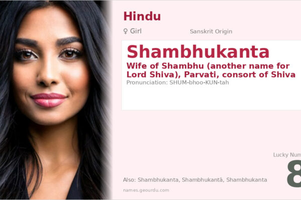 Shambhukanta Name Meaning — Sanskrit Origin, Hindu Goddess & Details