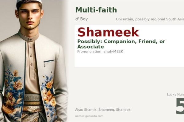 Shameek Name Meaning — Origin, Gender & Details (2025)
