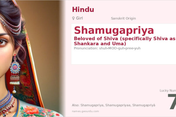 Shamugapriya Meaning — Sanskrit Origin, Girl Name & Details (2025)