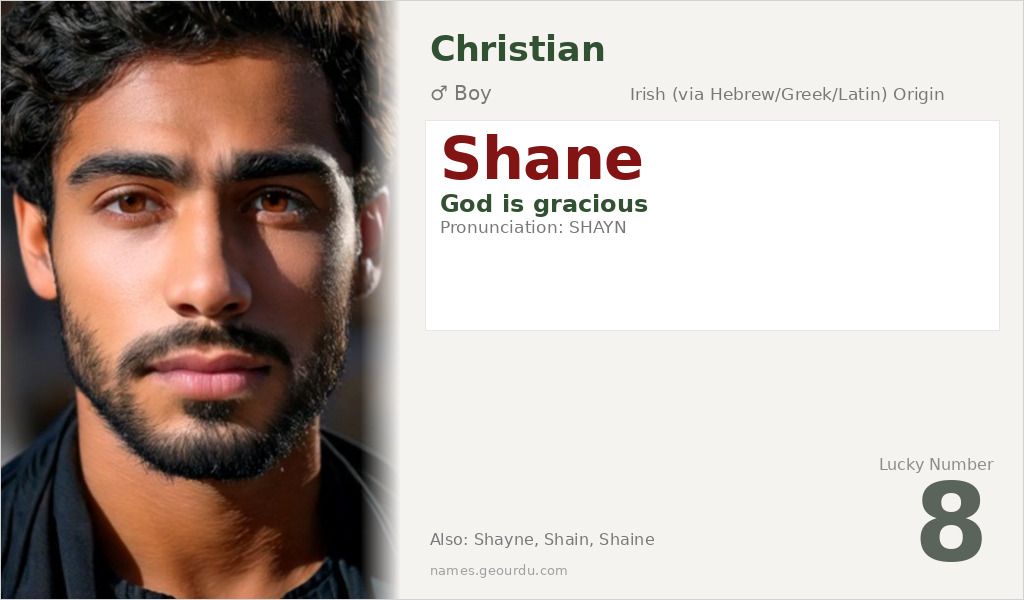 Shane Name Meaning and Details