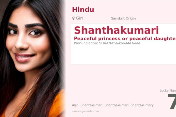 Shanthakumari Meaning — Sanskrit Origin, Girl Name & Details (2025)