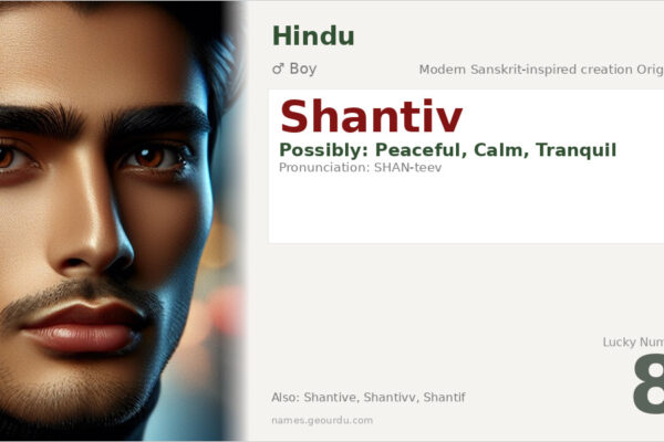 Shantiv Name Meaning — Origin, Gender & Details (2025)