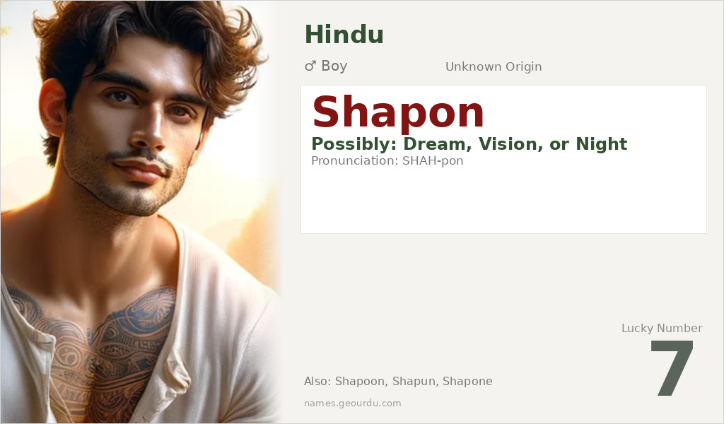 Shapon Name Meaning and Details