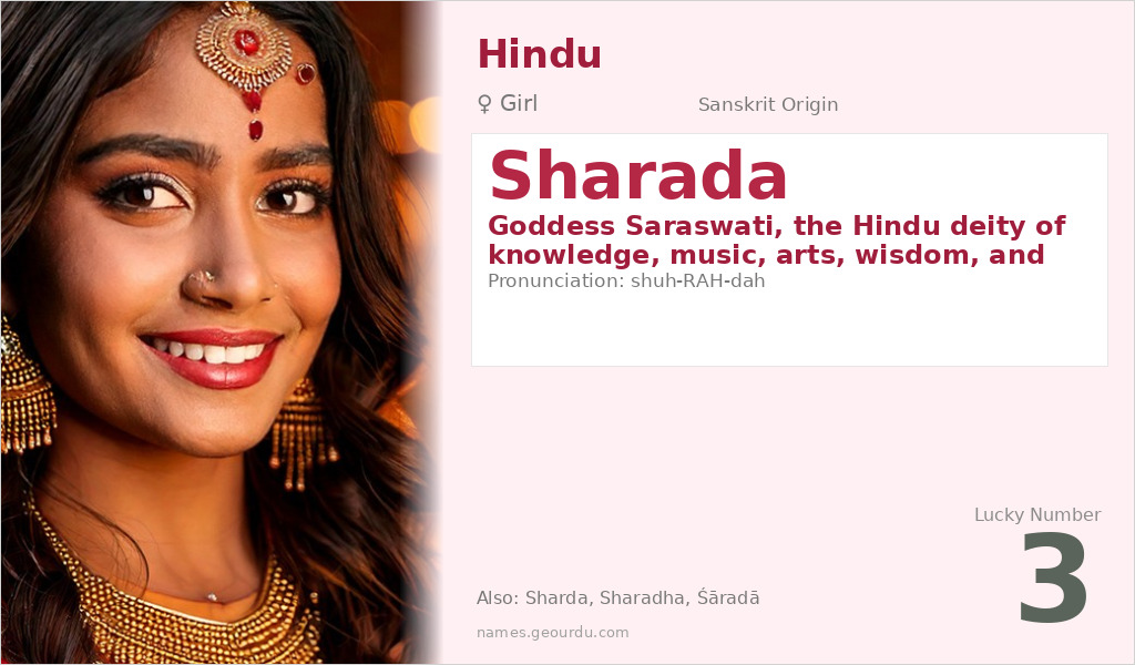 Sharada Name Meaning and Details
