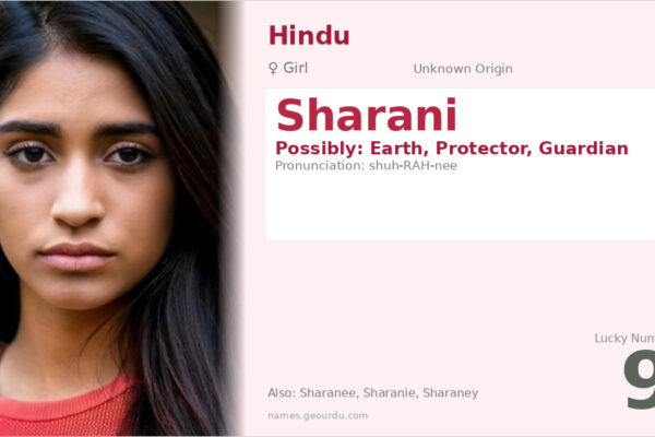 Sharani Name Meaning — Origin, Gender & Details (2025)