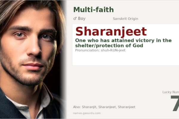 Sharanjeet Meaning — Origin, Gender & Details (2025)