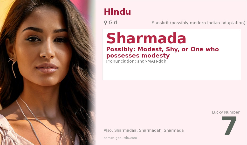 Sharmada Name Meaning and Details
