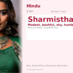 Sharmistha Name Meaning and Details
