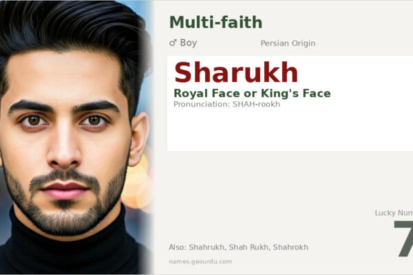 Sharukh Name Meaning — Persian Origin, Royal Face & Details (2025)
