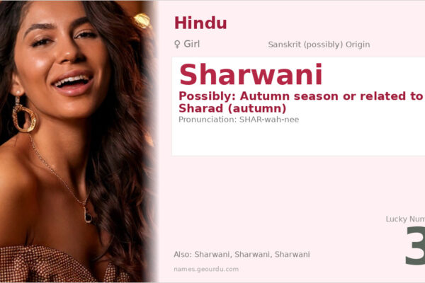 Sharwani Name Meaning — Origin, Gender & Details (2025)