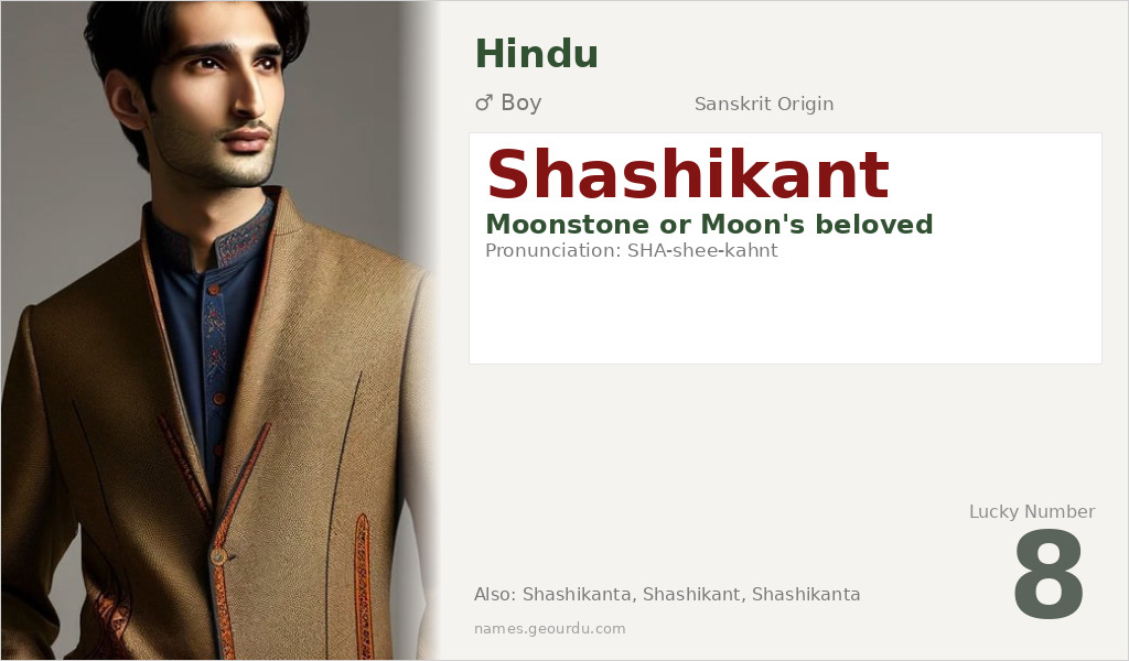 Shashikant Name Meaning and Details