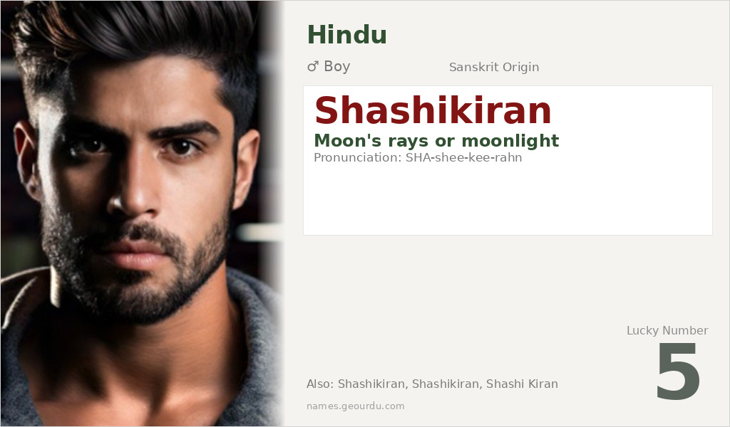 Shashikiran Name Meaning and Details