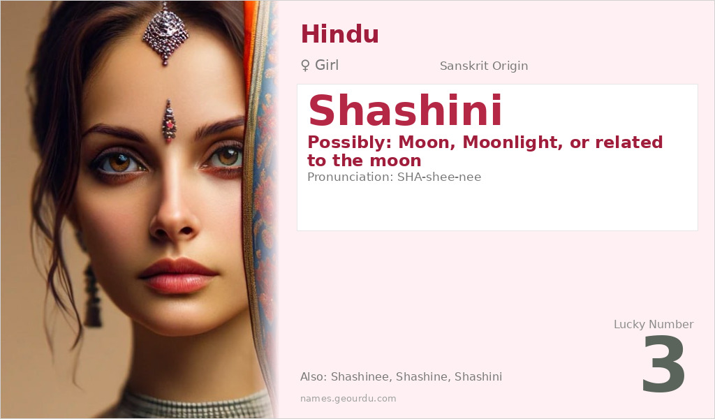 Shashini Name Meaning and Details