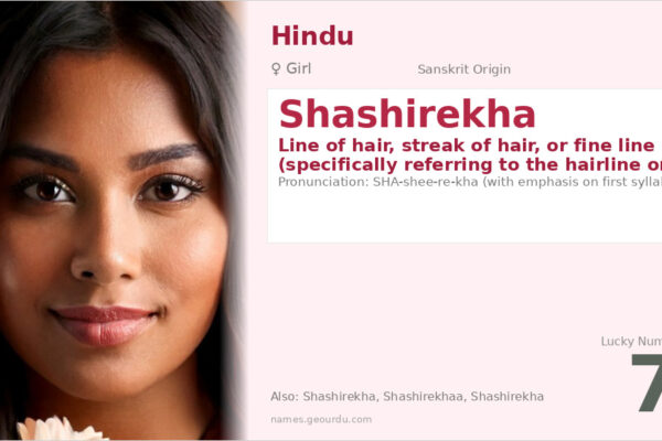Shashirekha Name Meaning — Sanskrit Origin, Girl Name & Details (2025)