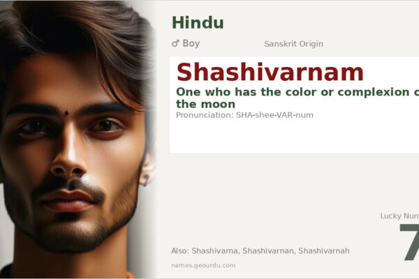 Shashivarnam Meaning — Sanskrit Origin, Boy Name & Details (2025)