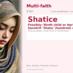 Shatice Name Meaning and Details