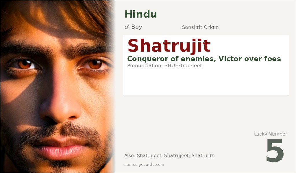 Shatrujit Name Meaning and Details