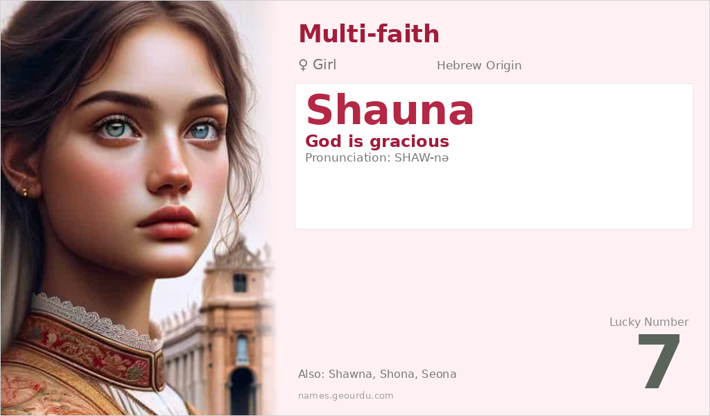 Shauna Name Meaning and Details