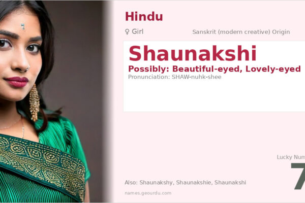 Shaunakshi Name Meaning — Origin, Gender & Details (2025)
