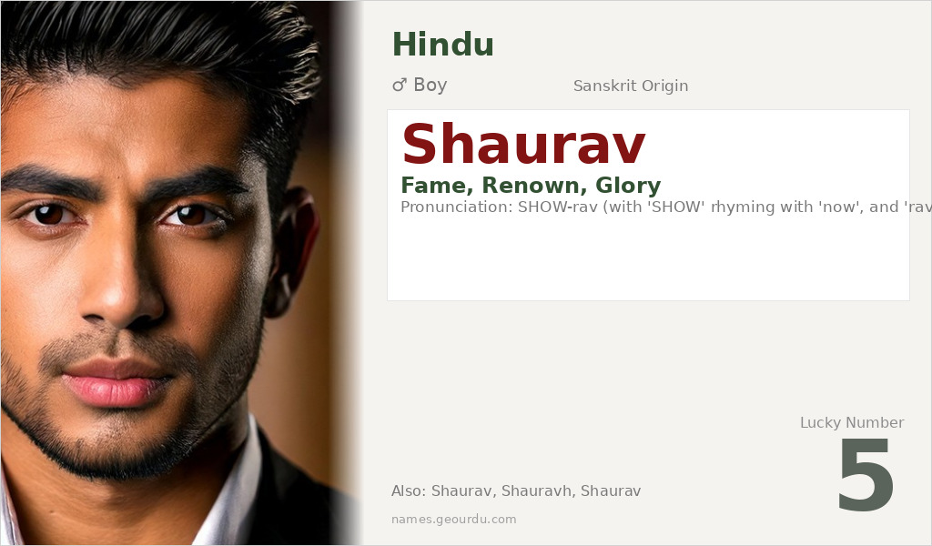 Shaurav Name Meaning and Details