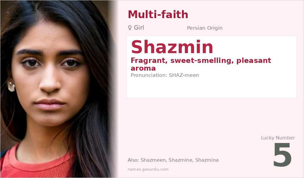 Shazmin Name Meaning and Details