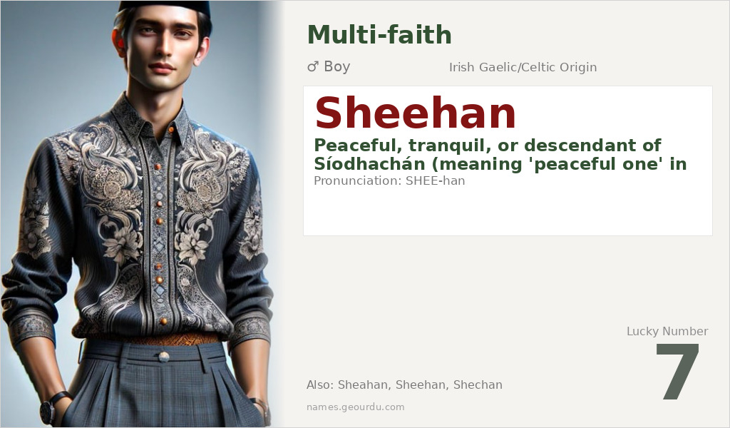 Sheehan Name Meaning and Details
