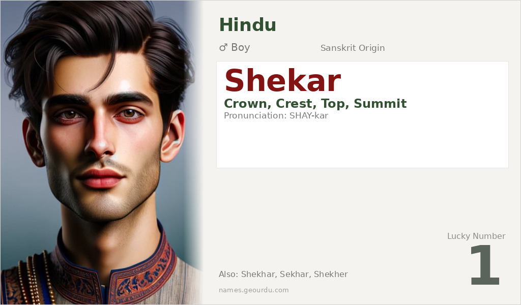 Shekar Name Meaning and Details