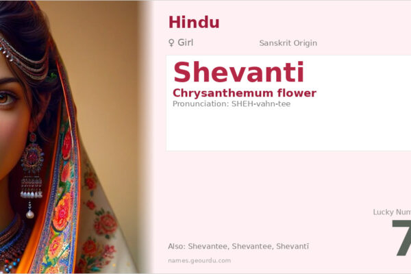 Shevanti Name Meaning — Sanskrit Origin, Girl Name & Details (2025)
