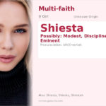 Shiesta Name Meaning and Details