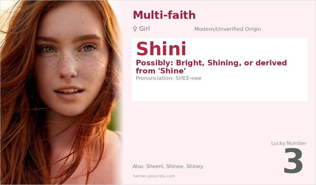 Shini Name Meaning and Details
