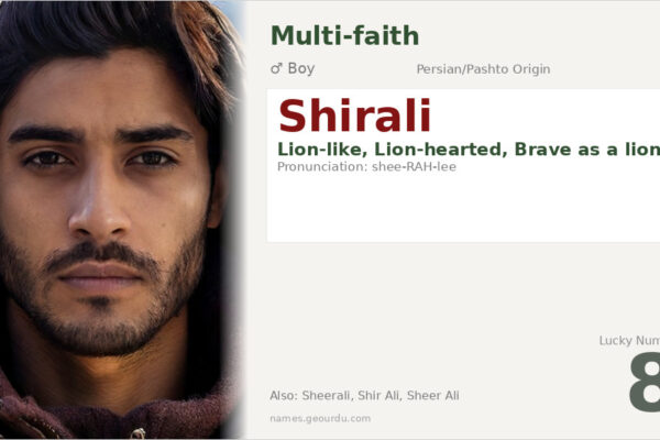 Shirali Name Meaning — Persian/Pashto Origin, Boy’s Name & Details (2025)