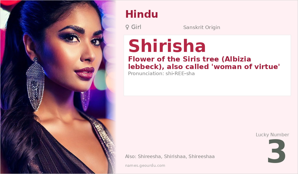 Shirisha Name Meaning and Details