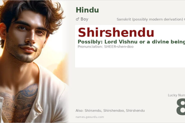 Shirshendu Name Meaning — Origin, Gender & Details (2025)