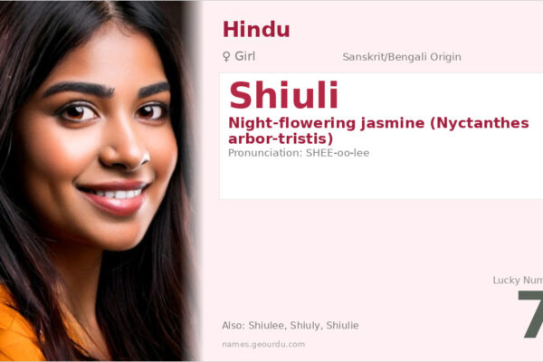Shiuli Name Meaning — Origin, Gender & Details (2025)