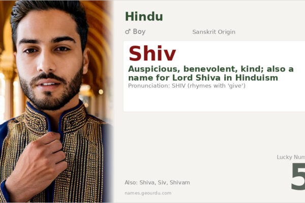 Shiv Name Meaning — Origin, Gender & Details (2025)